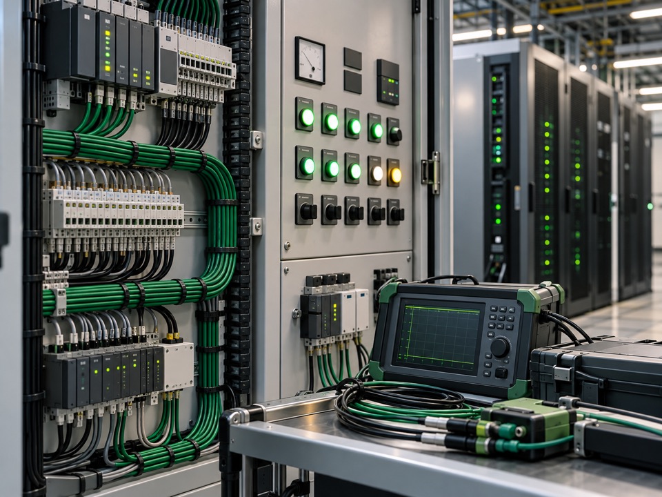 Testing and monitoring equipment for commissioning